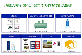 地域の安全強化、省エネ及びIC化の取組